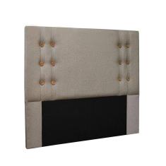 Cabeceira Gênova para Cama Box Casal 140cm Linho Areia