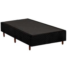 Cama Box Base Solteiro Universal Rústico Black (88x188x25) - Polar