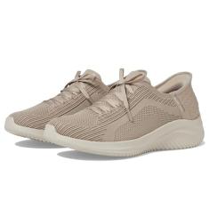 Skechers Tênis esportivo feminino Hands Free Slip-INS Ultra Flex 3.0-Brilliant Path, TPE=Castanho-acinzentado, 34, Tpe=taupe, 34