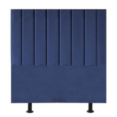 Cabeceira Estofada Cama Box Casal 140 cm Marina Suede - Online Confort