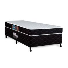 Cama Box + Colchão Castor Solteiro Montblanc Double Face D33 120x203x42cm