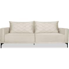 Sofa Living 3 Lugares Nori 220cm Veludo Deluxe 2221 Ezz