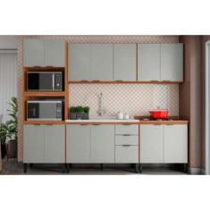 Cozinha Modulada Completa Firenze 5 Peças (2Aéreos+2Balcões+1Paneleiro