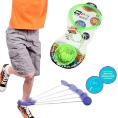 Brinquedo Pedagógico Retrô Pula Corda Giratório Com Luz Led Spin Ball (Verde)