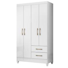 Guarda Roupa 4 Portas Chile Branco 952440 Moval