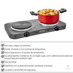 Fogão Elétrico Lenoxx Grand Pratic 2 Bocas 127V Prático