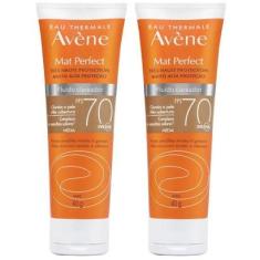 Avène Mat Perfect Kit com 2 Unidades – Protetor Solar Clareador com Cor FPS70 –Médio  40g Kit-Unissex
