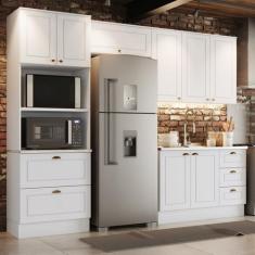 Cozinha Compacta 4 Peças com Torre Quente Emily - Espresso Móveis