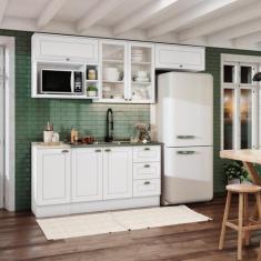 Cozinha Compacta 6 Peças com Aéreo para Micro-Ondas Emily Espresso Móv
