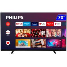 Smart TV Phillips LED 70 4K Ultra HD Wi-Fi Android Bluetooth 70PUG7406/78