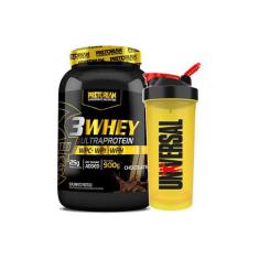 Whey Protein 3W Ultra Protein 900G - Pretorian + Coqueteleira - Univer