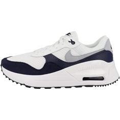 Nike Tênis de corrida masculino Air Max SYSTM, branco/cinza lobo-obsidiana, tamanho 42, Branco/cinza lobo - obsidiana, 41