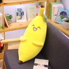 50cm kawaii sorriso rosto banana boneca de pelúcia brinquedo recheado para criança