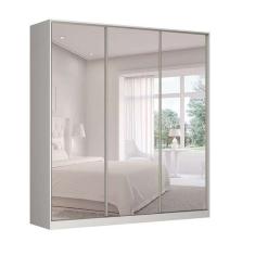 Guarda-roupa Casal Com Espelho Tunas Vi 3 Pt 3 Gv Branco