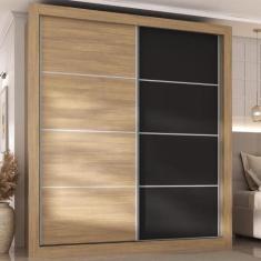 Guarda-Roupas Casal 2 Portas de Correr 4 Gavetas Dallas Multimóveis MP