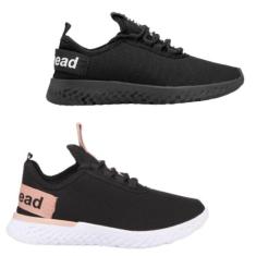 Kit 2 Pares Tênis Walk Leve e Confortável Academia - Neblink, Preto pr