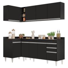 Armário de Cozinha Modulado de Canto Direito 4 Peças CP41 Balcão com T
