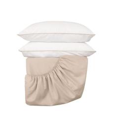 Jogo Lençol King Size 3 pçs Box 200 Fios Toque Aveludado - Casa Paulin