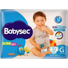 Fralda Babysec Galinha Pintadinha Ultrasec G - 22 unidades