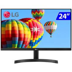 Monitor LG Gamer LED 24P 24ML600M FULLHD IPS HDMI - 24ML600M-B.AWZM Preto Bivolt