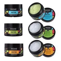 Kit Inoar Máscara Doctor Vegan Hidratação + Reconstrução + Nutrição 250g