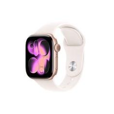 Apple Watch Series 11 GPS + Cellular, Caixa Cor de Ouro Rosa de Alumínio de 42 mm, Pulseira Esportiva Blush-clara, Tamanho P/M - MF8E4AM/A