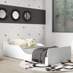 Cama Montessoriana Melissa Plus com colchão Multimóveis 100% MDF Branca