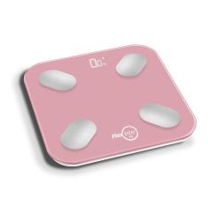 Balanca Digital Smart Corporal Bioimpedancia App Rosa FlexInter