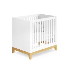 Berço Médio 2 em 1 Amor Perfeito Divicar Móveis Branco/Marroml