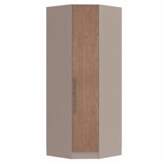 Guarda Roupa Modulado Canto Oblíquo 1 Porta Requinte+ Móveis Castro Duna Line/Macadâmia