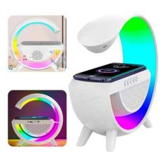 Caixa De Som Bluetooth Luminária G Speaker Branco