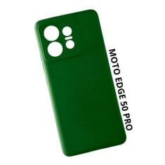 Capa Capinha Aveludada Compatível Para Moto Edge 50 Pro - DB, Verde-mi