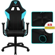 Cadeira Gamer Escritório ThunderX3 EC3 Encosto Reclinável material sin