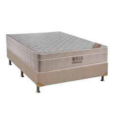 Cama Box Casal + Colchão Airtech Springpocket (138X188X61) - Ortobom