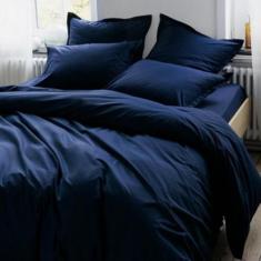 Jogo de cama casal queen marinho 6 peças edredom 260x260cm - ESPAÇO CA