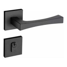 Fechadura Pado Vivaldi Roseta Quadrada Preto 55Mm - Externa