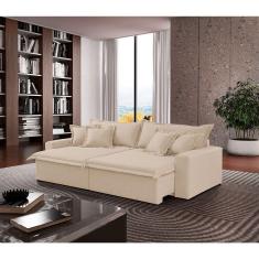 Sofá Montreal Linho 02 Módulos De 80cm B25cm Meu Sofá Online A294 Linho Creme