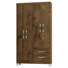 Guarda Roupa Solteiro Módena 4 Portas Malbec – Incorplac