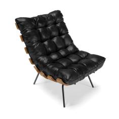 Poltrona Costela Corano Base Metálica Preto M11 - D'Rossi - DRossi, Pr