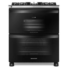 Fogão de Piso Brastemp de 05 Bocas com Duplo Forno e Tecnologia Air Fryer Pro Preto - BFD5LAE