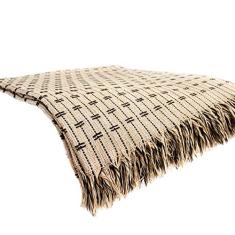 Manta Casal Multiuso Força do Querer p/Cama, Sofá - Caramelo com Marrom