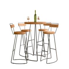 Conjunto Mesa Bistrô Com 4 Banquetas Aérea Gourmet Aurora