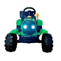 Trator com Caçamba Carro Elétrico 12V Bang Toys Truck - Verde