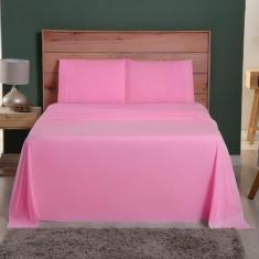 Jogo De Lençol Queen 04 Peças Percal 400 Fios Ponto Palito  - Forte Le