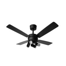 Ventilador de Teto Topaz Preto 4 Pás 127V 130W Tron