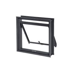 Janela Maxim-ar Em Aço Sem Grade 60x60 R120 Tradição - Cinza