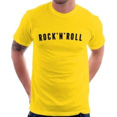 Camiseta Rock 'n' Roll - Foca na Moda, Amarelo, GGG