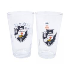Jogo 2 Copos Vidro 475Ml - Vasco