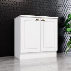 Balcão para Cozinha 2 Portas 80cm com Tampo Para Cooktop Emily - Espre