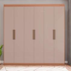 Guarda-Roupa Bartira Ville com 6 Portas e 2 Gavetas - 200,5cm de largura